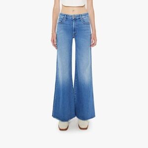 MOTHER Flare Wide Leg Jeans in Light Blue
